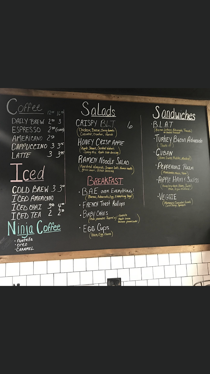 Meet me on Madison menu board