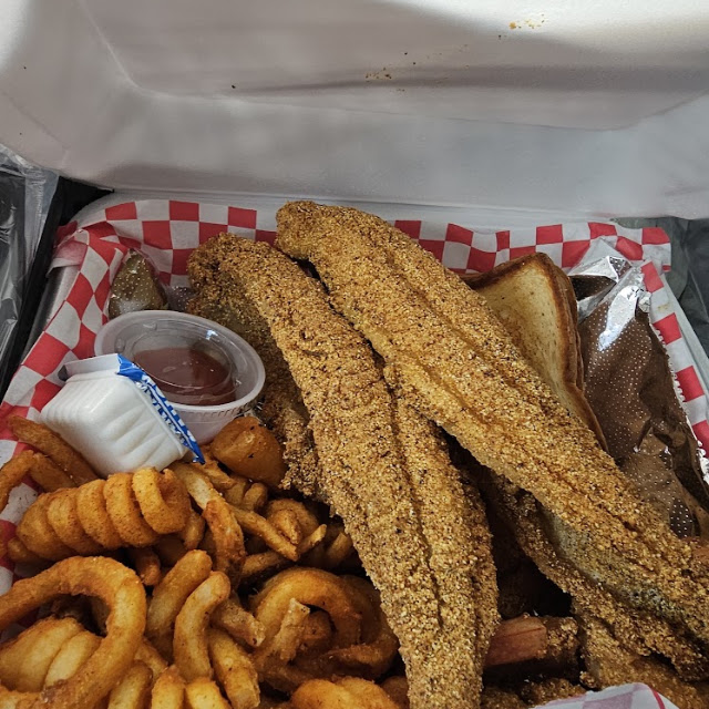 Fried Fish and Shrimp Platter