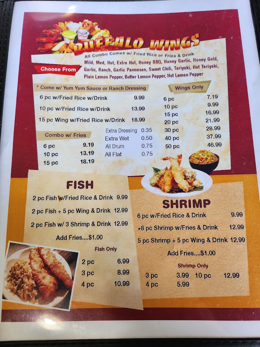 ichaban japanese steakhouse menu board