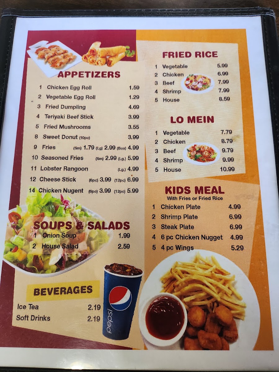 ichaban japanese steakhouse menu board