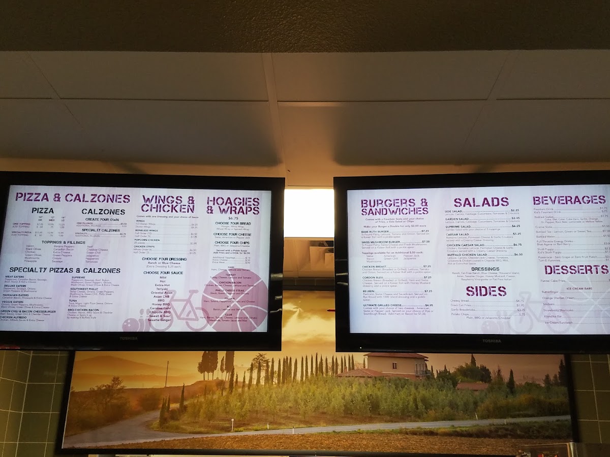 Piccola Cucina menu board