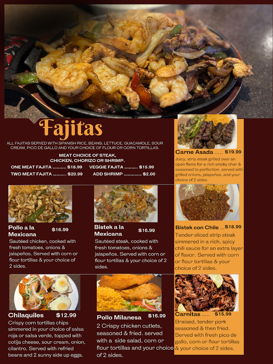 Johnny Gringo Painesville menu board