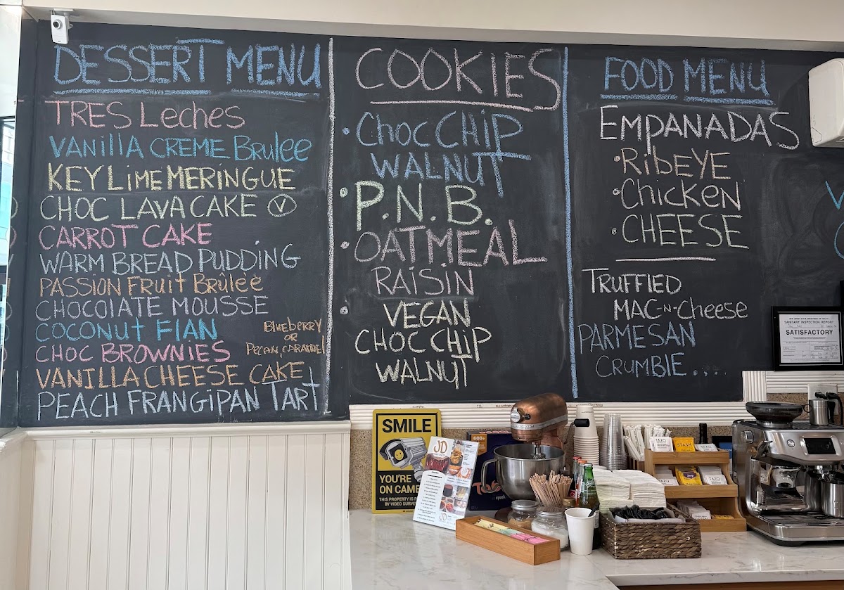Juan Dulce Desserts LLC menu board