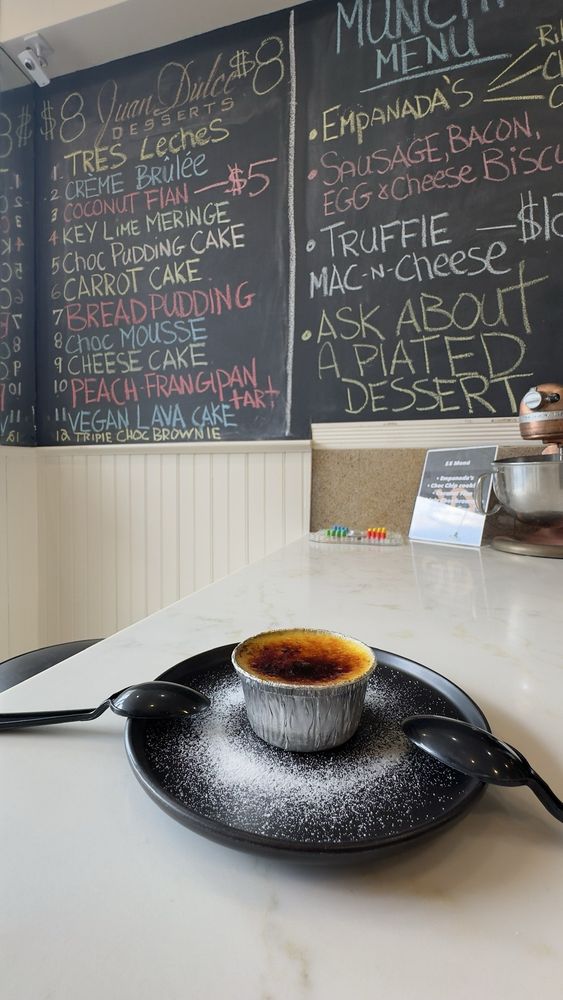 Juan Dulce Desserts LLC menu board