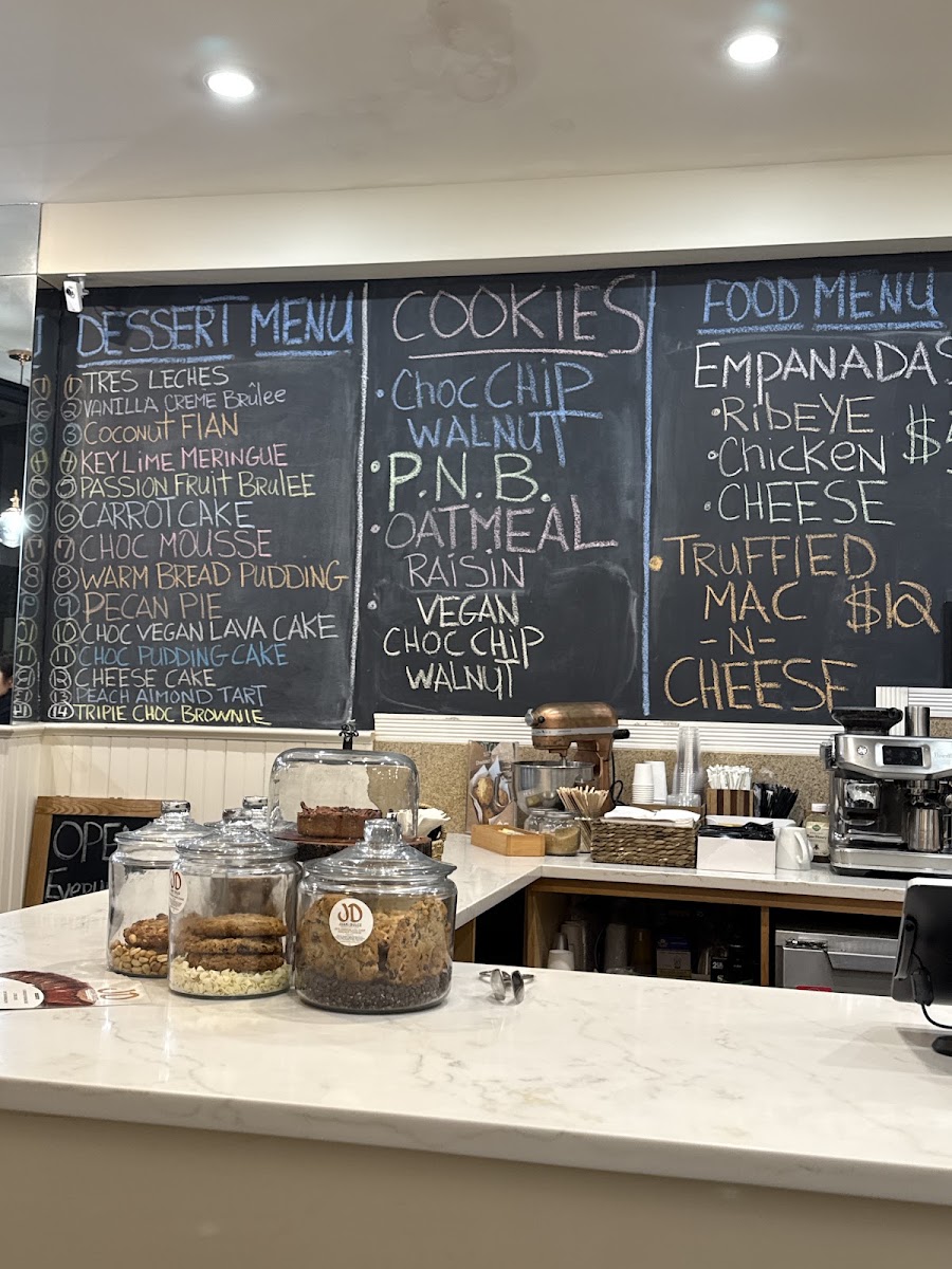 Juan Dulce Desserts LLC menu board