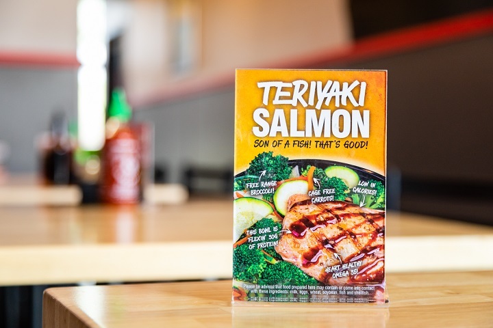 Teriyaki Madness menu board