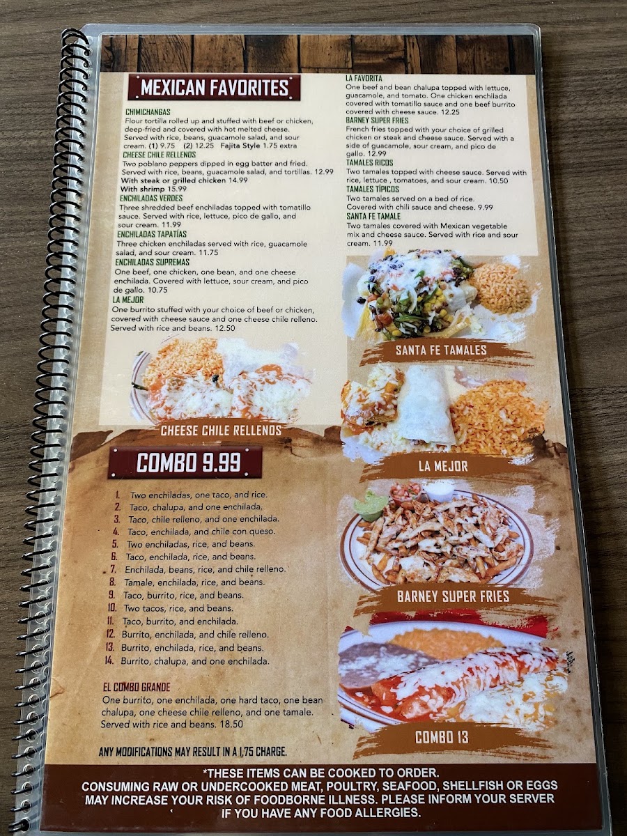 Mi Pueblito | Mexican Restaurant menu board