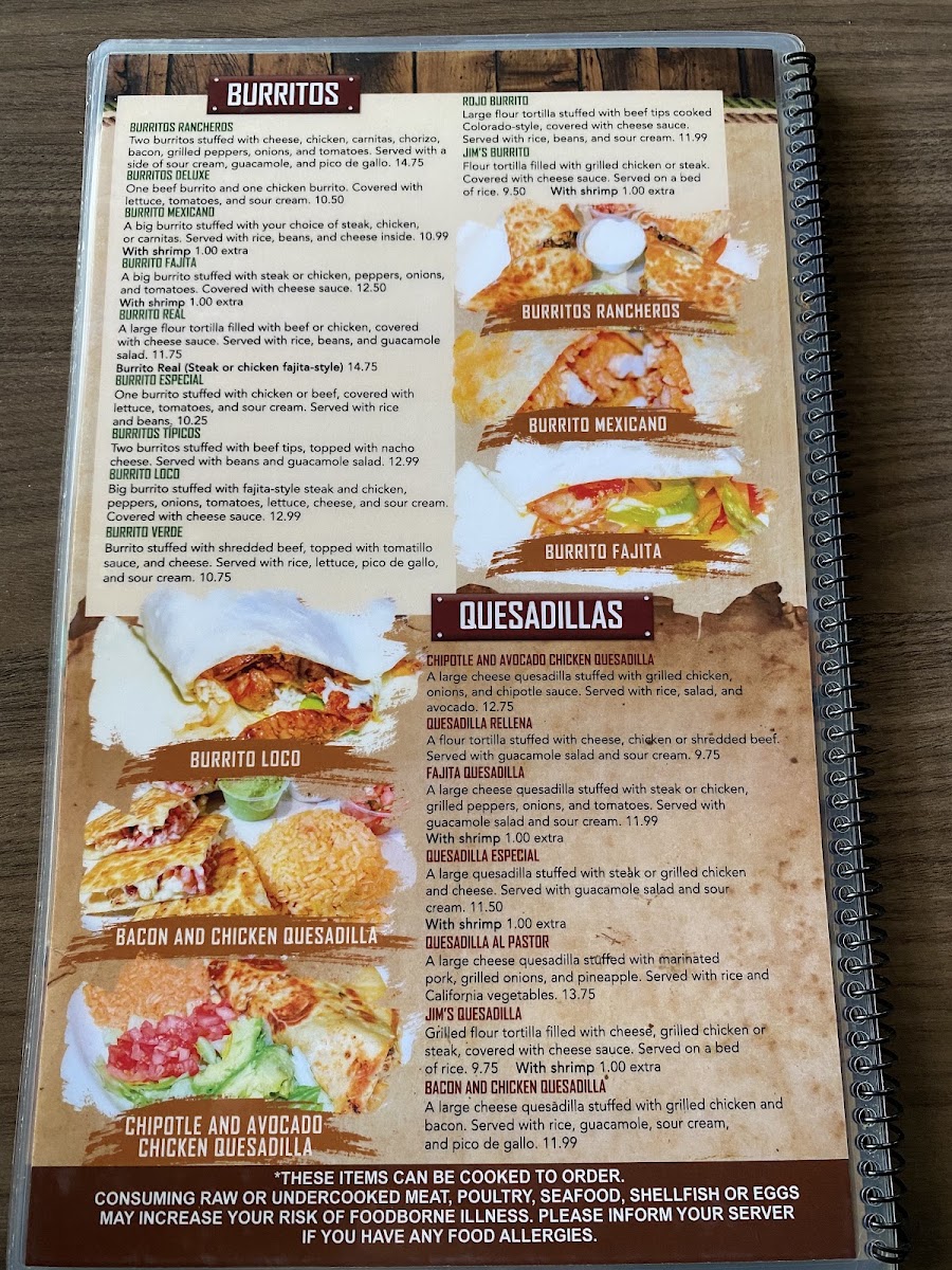 Mi Pueblito | Mexican Restaurant menu board