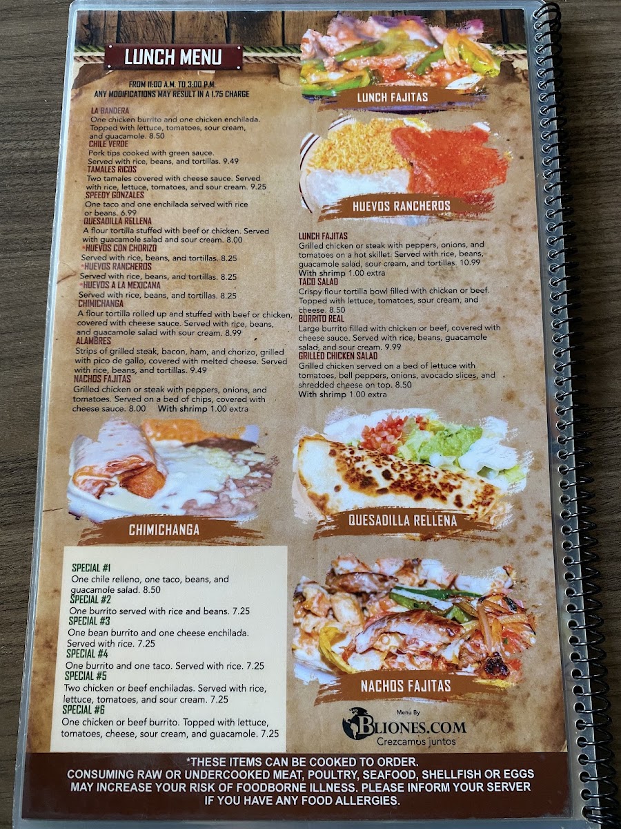 Mi Pueblito | Mexican Restaurant menu board