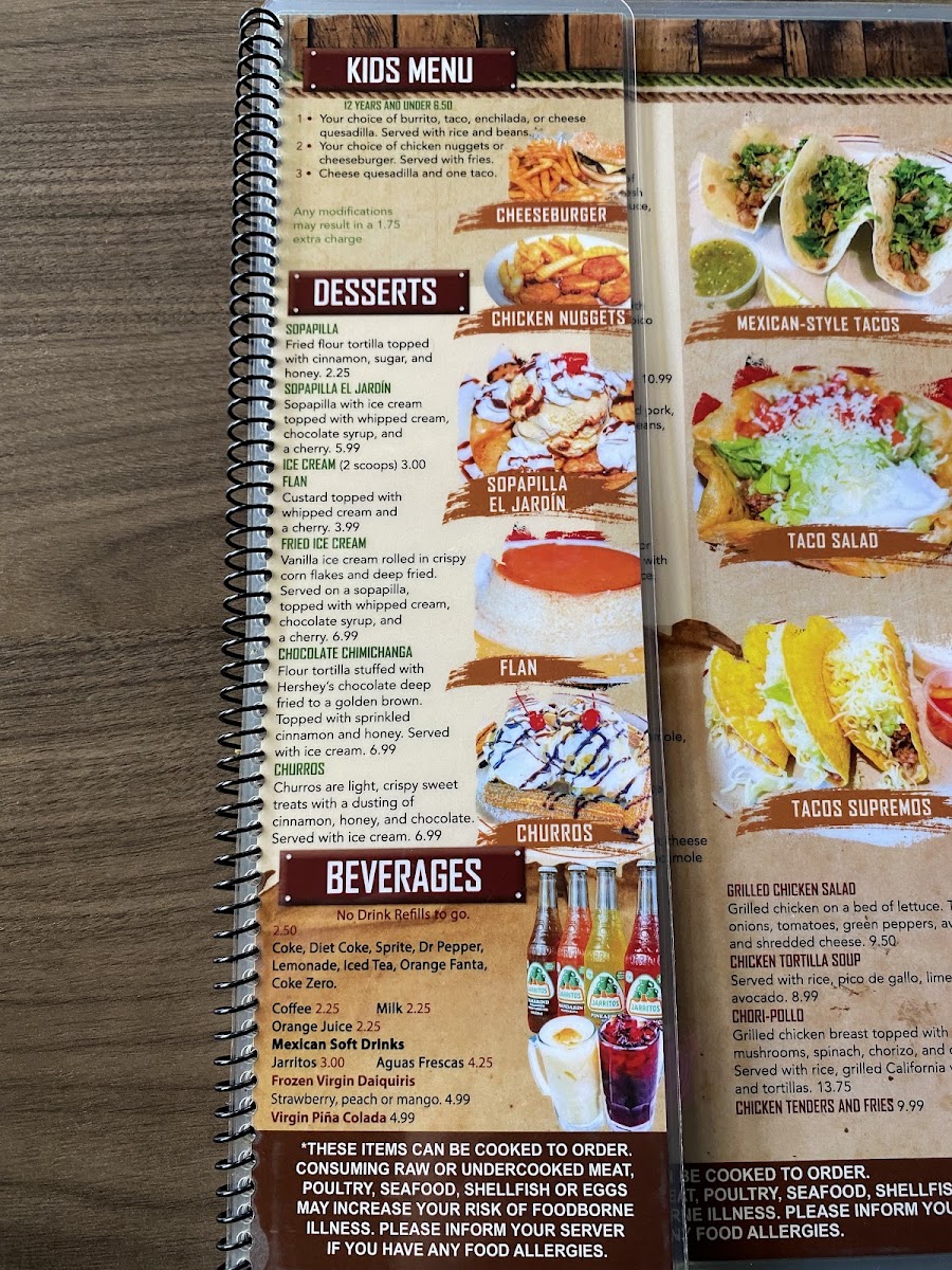 Mi Pueblito | Mexican Restaurant menu board
