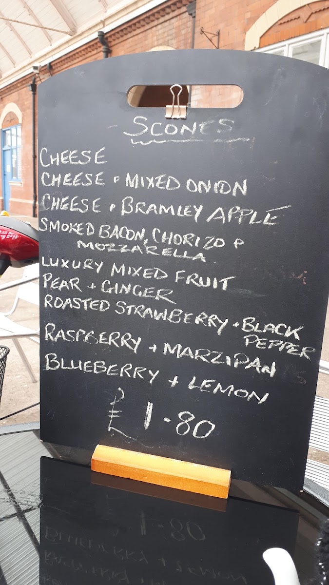 Fares Fayre Coffee Station menu board