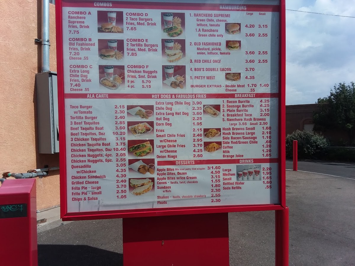 Bob's Burgers menu board