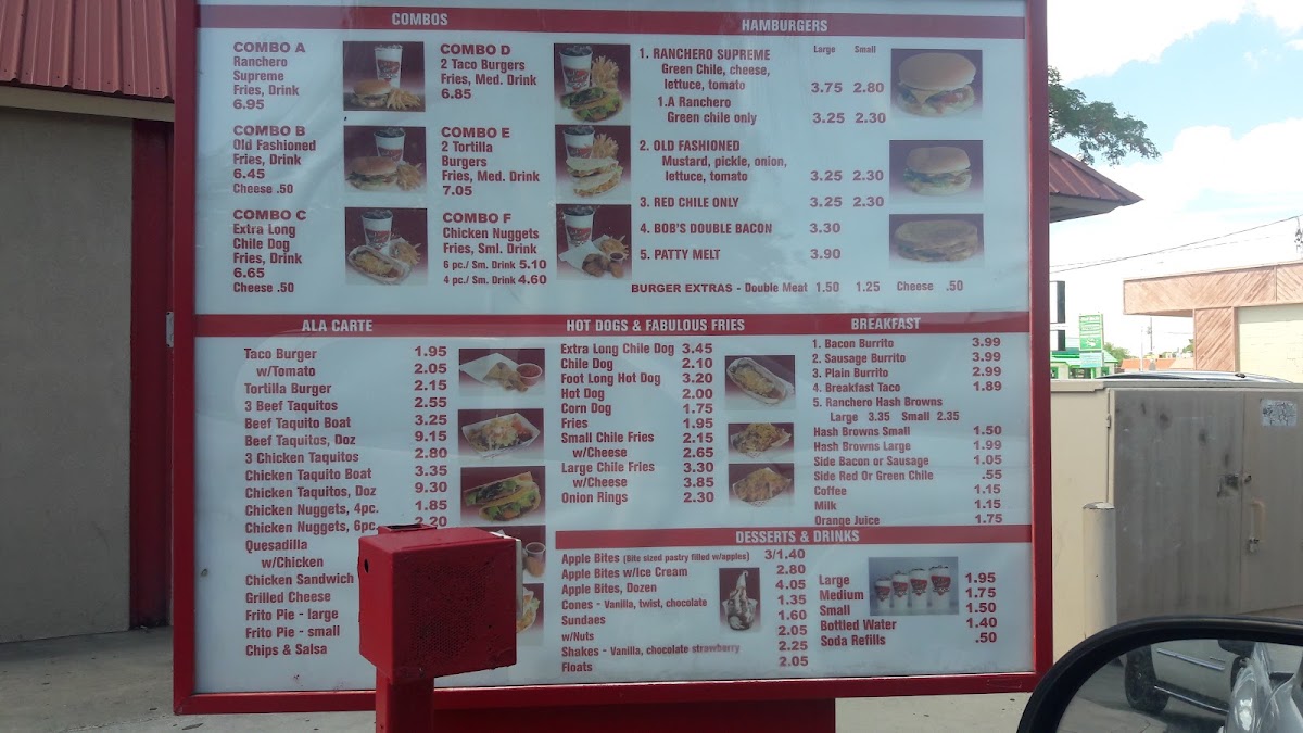 Bob's Burgers menu board