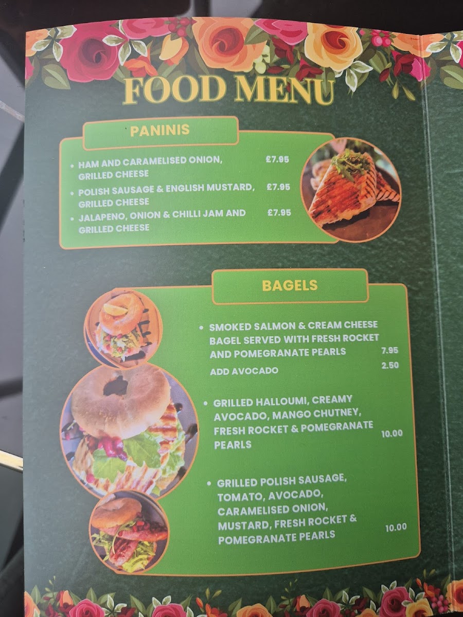 Cafe by Jo menu board