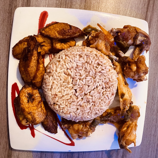 Country Dry Rice and Plantain