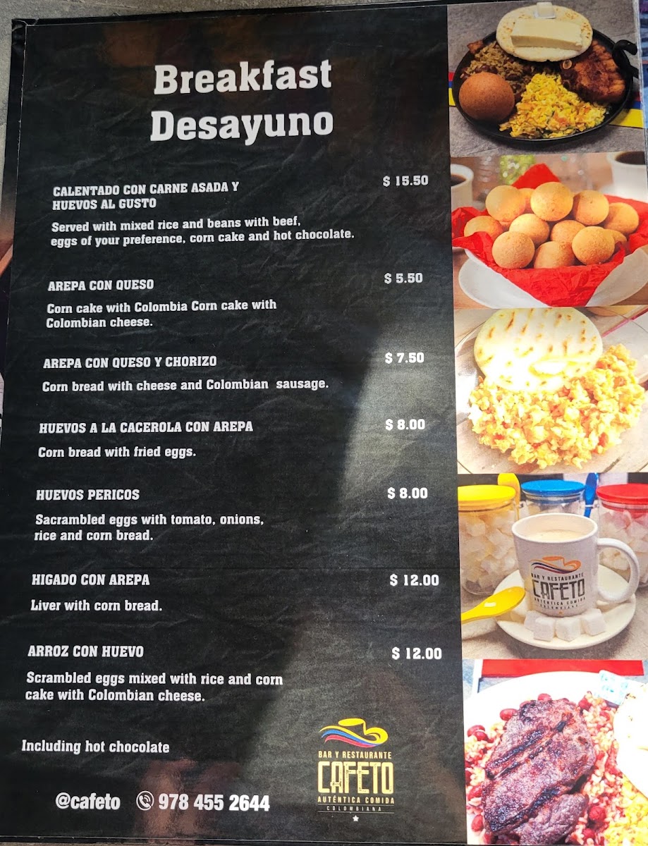 Cafeto menu board
