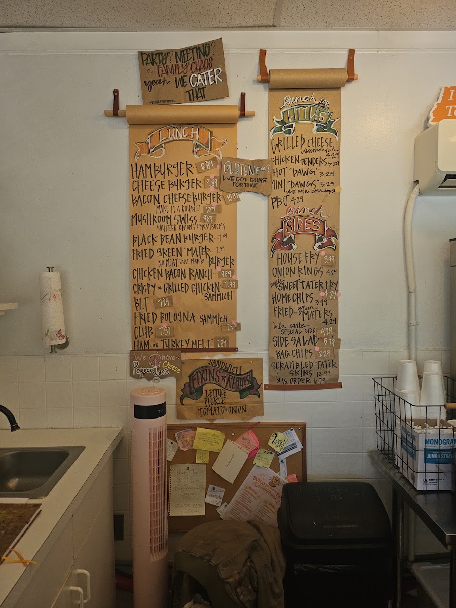 DIRT HIPPIE KITCHEN&MERCANTILE LLC menu board