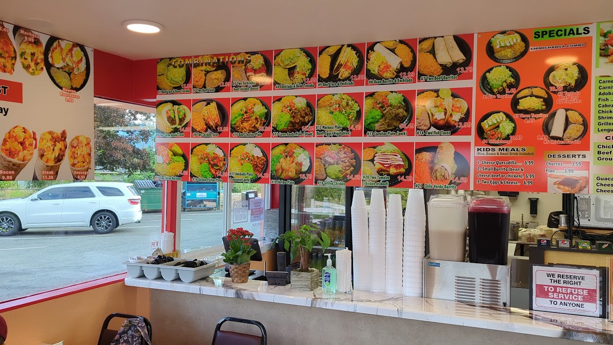 Muchas Gracias Restaurant menu board
