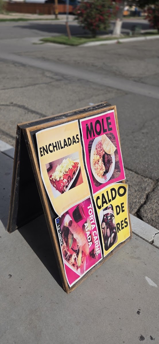 ' La Lupita' menu board