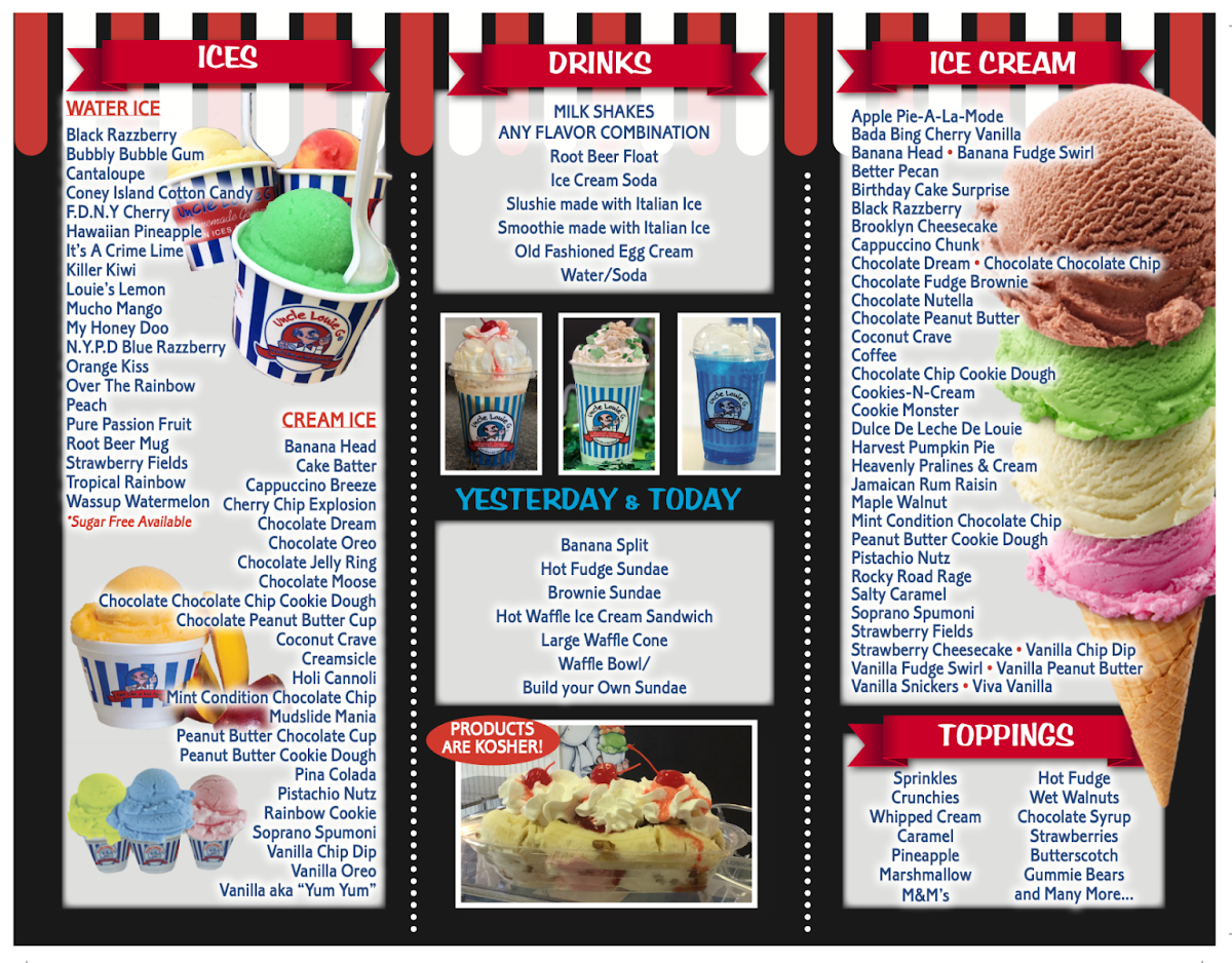 Pizza Kings menu board
