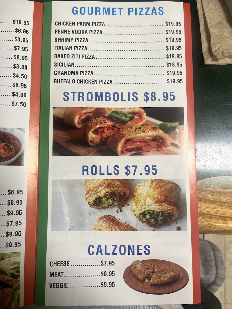 AL'S PIZZA menu board