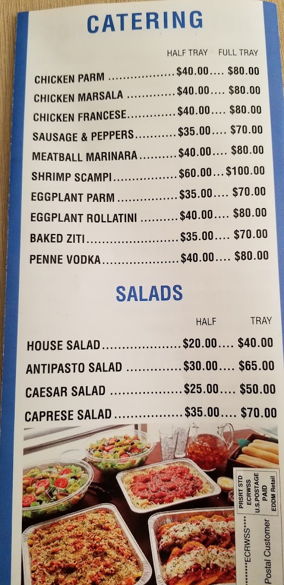 AL'S PIZZA menu board