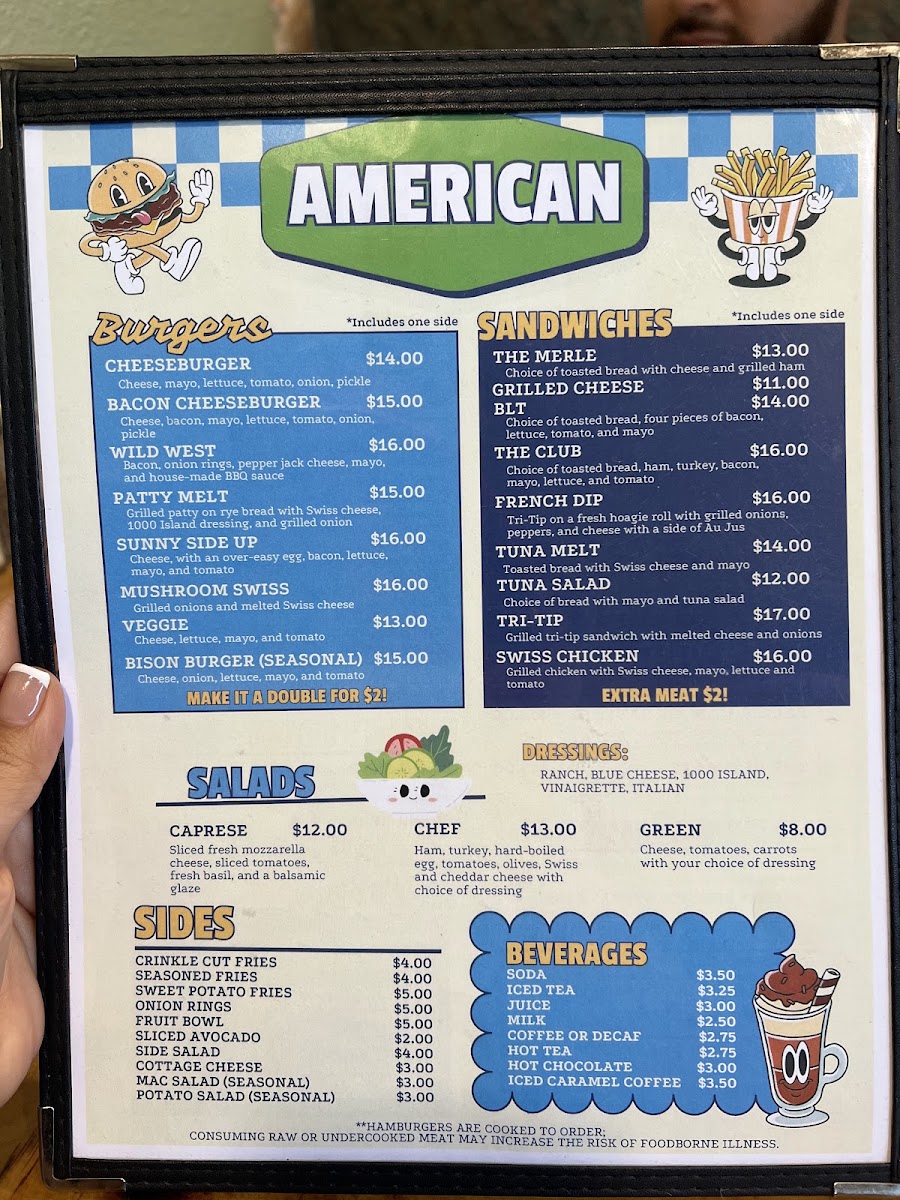 The Mixed Grill menu board