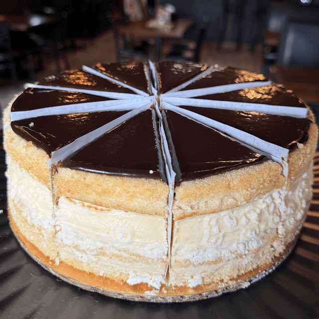 Boston Cream Pie Slice