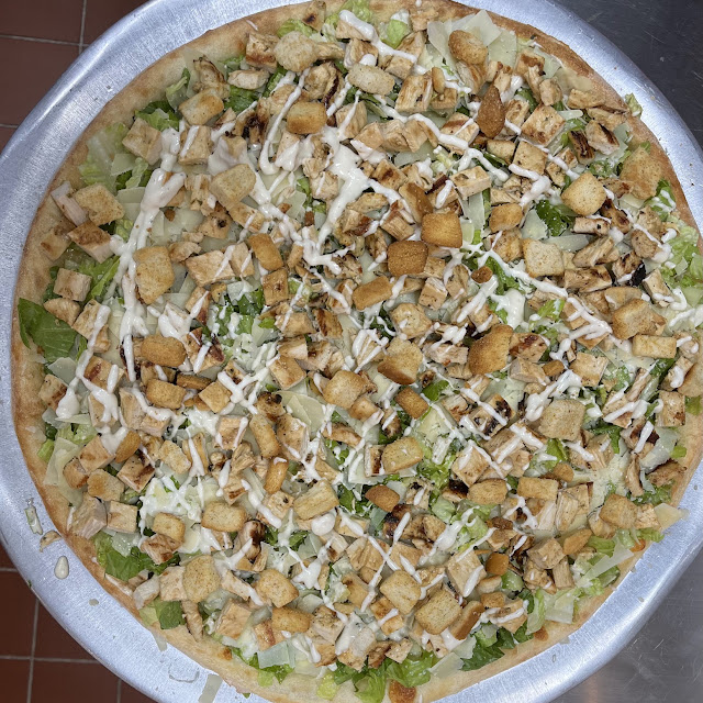 Chicken Caesar Salad Pizza