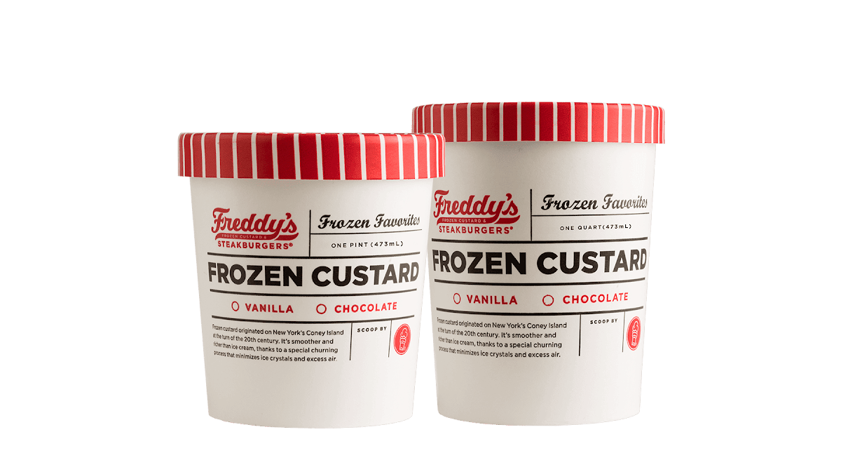 Freddy's Frozen Custard & Steakburgers menu board