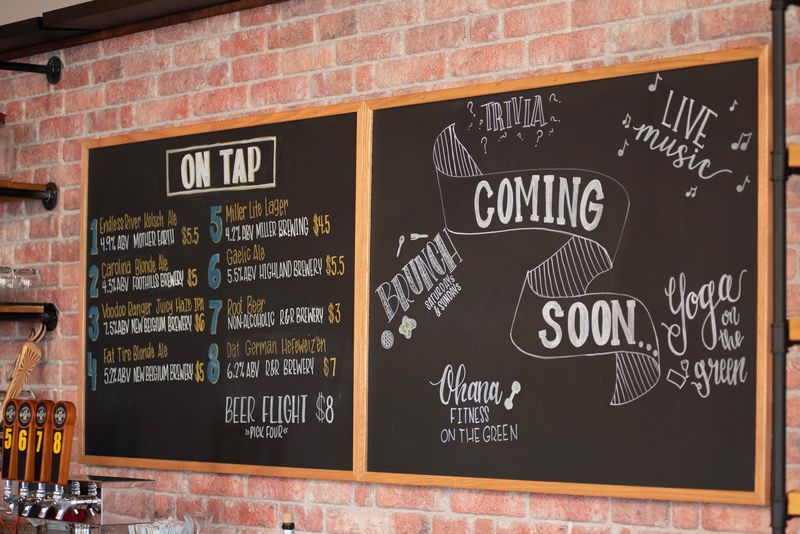 Bread & Bottle menu board