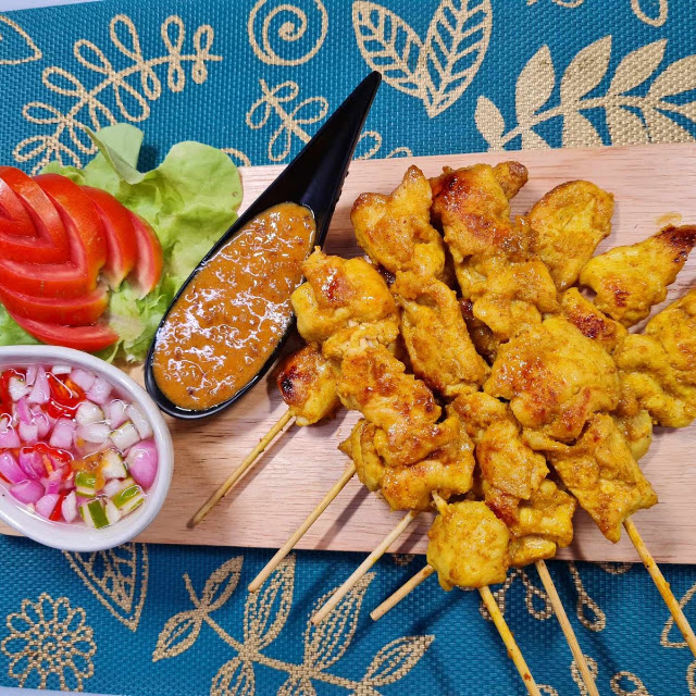 A7 Chicken Satay 3 with Peanut Sauce