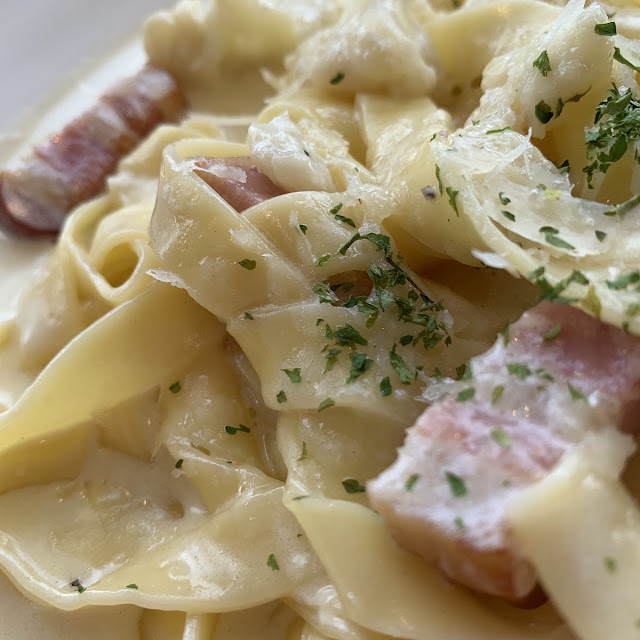White Sauce Pasta Of Prosciuto Di Parma
