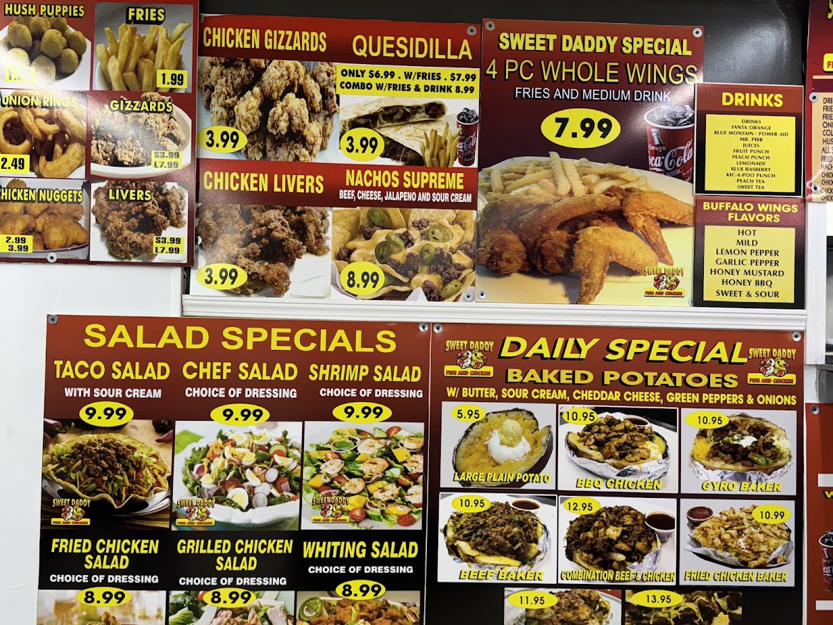 sweet daddy fish and chicken