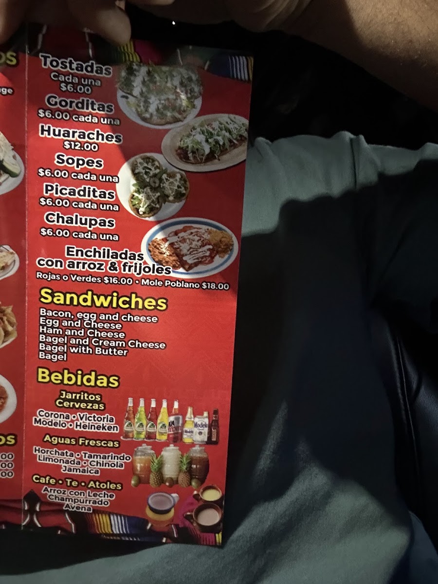 La Pilita menu board