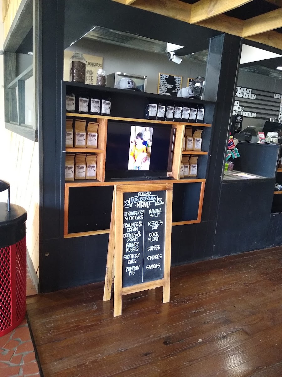 Four Corners Coffeehouse menu board