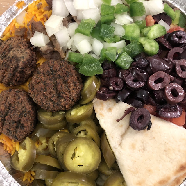 Gyro and Falafel Combo Platter