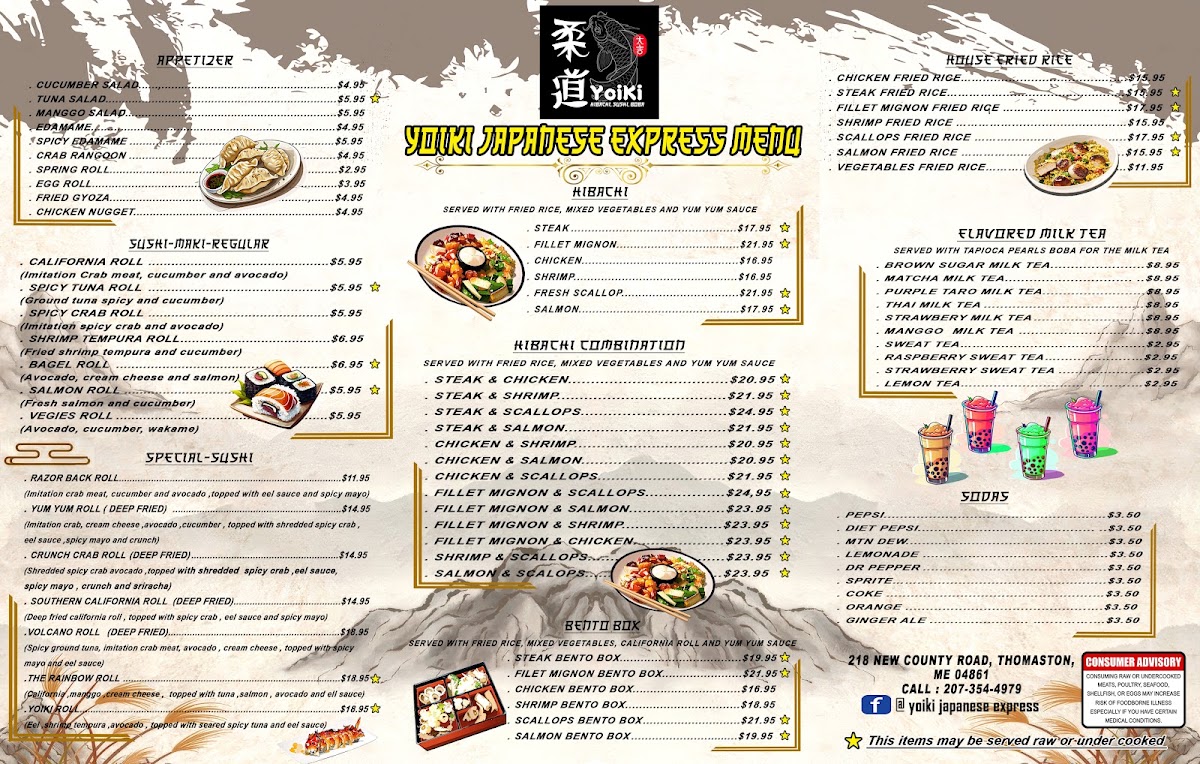 YOIKI Japanese express menu board
