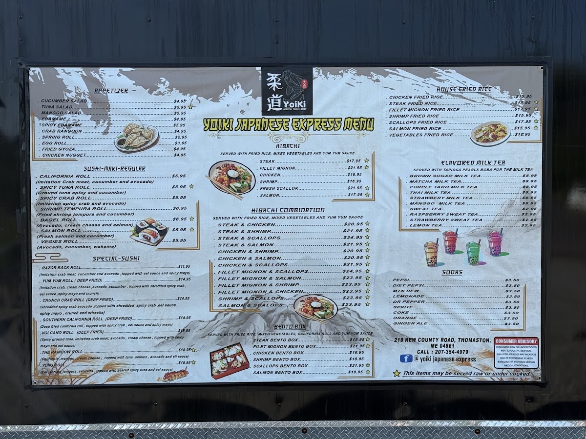 YOIKI Japanese express menu board