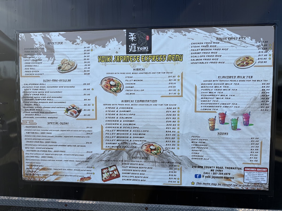 YOIKI Japanese express menu board