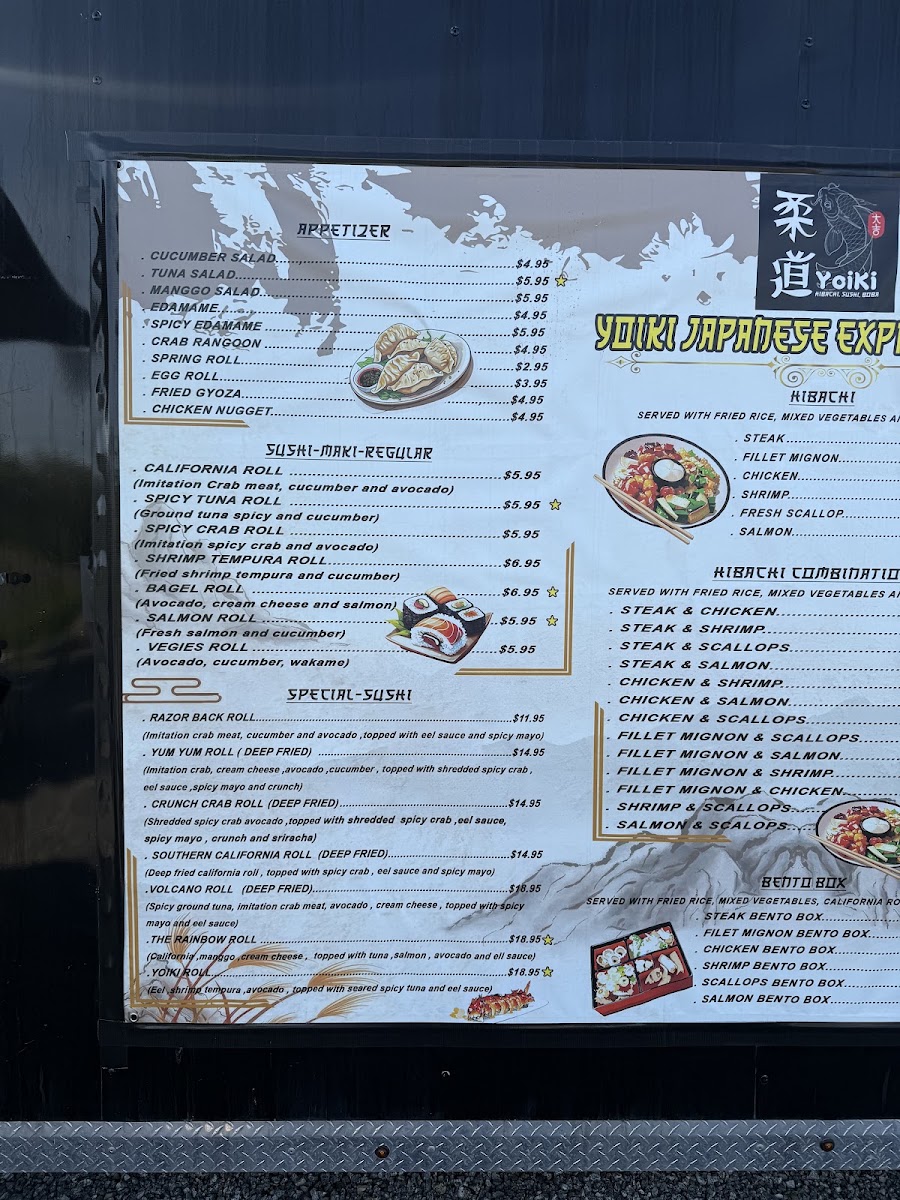 YOIKI Japanese express menu board