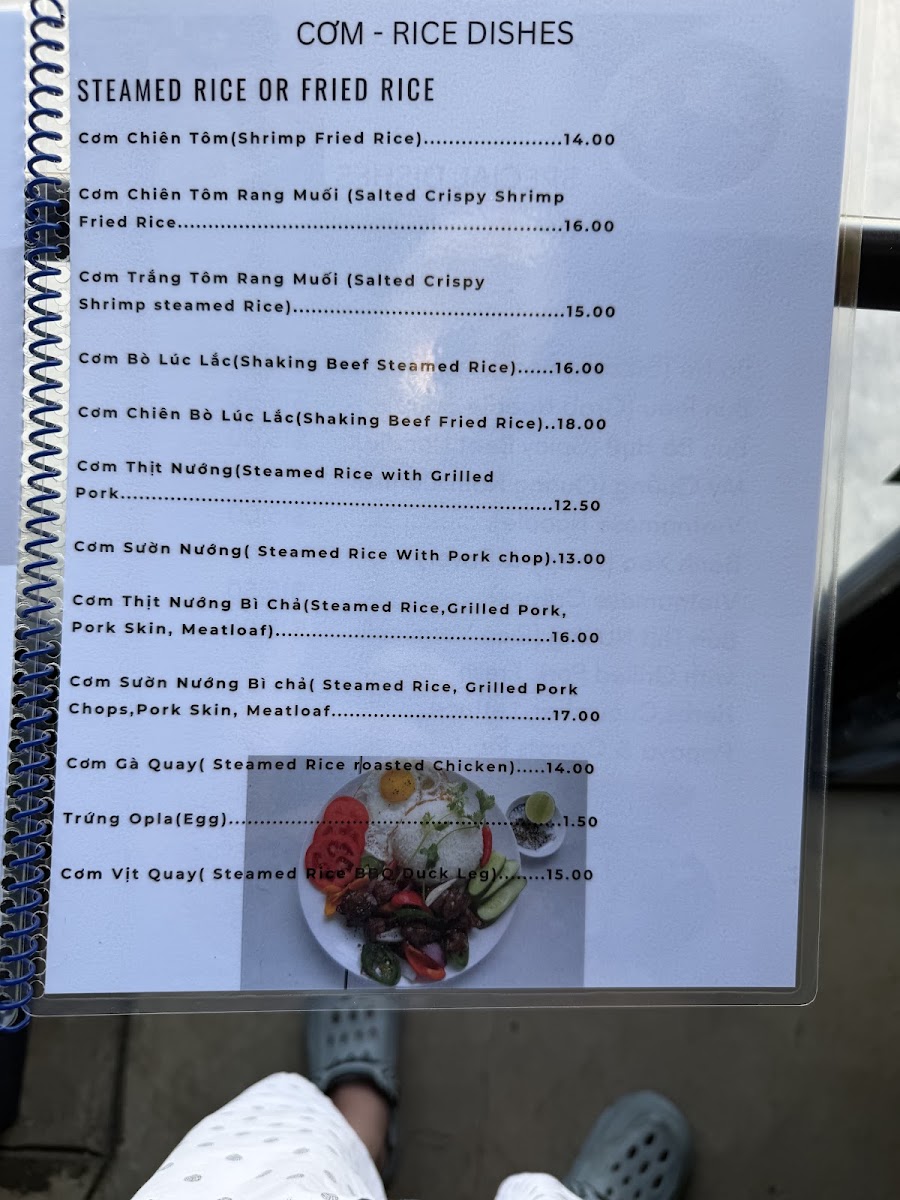 Gốc Vietnam Restaurant menu board
