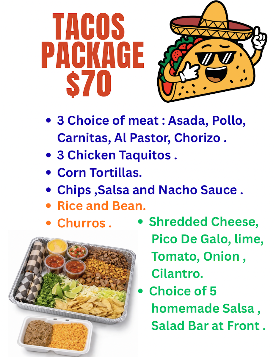 Guadalajara Grill Restaurant | Mexican menu board