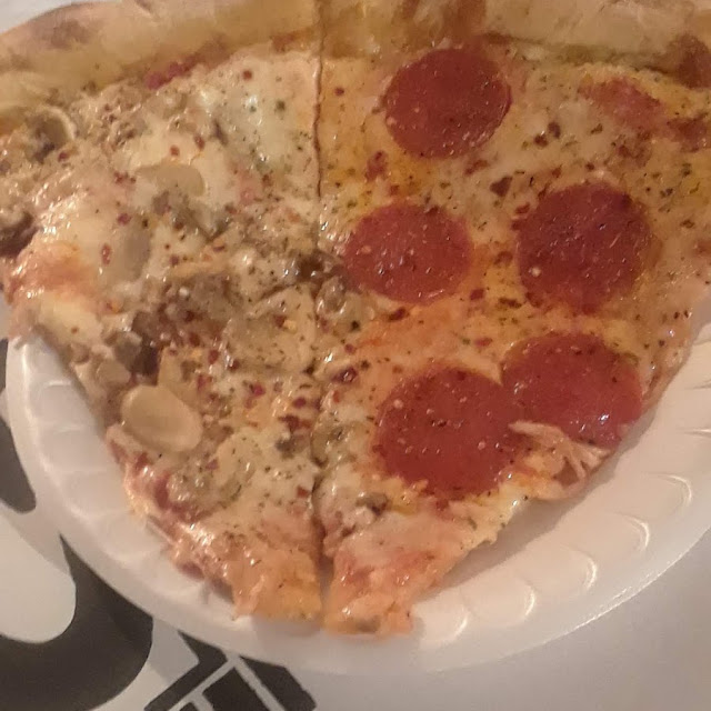 Mushroom Pizza and Pepperoni Pizza