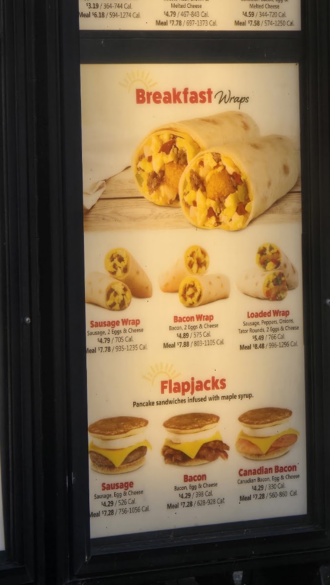 Tudor's Biscuit World menu board