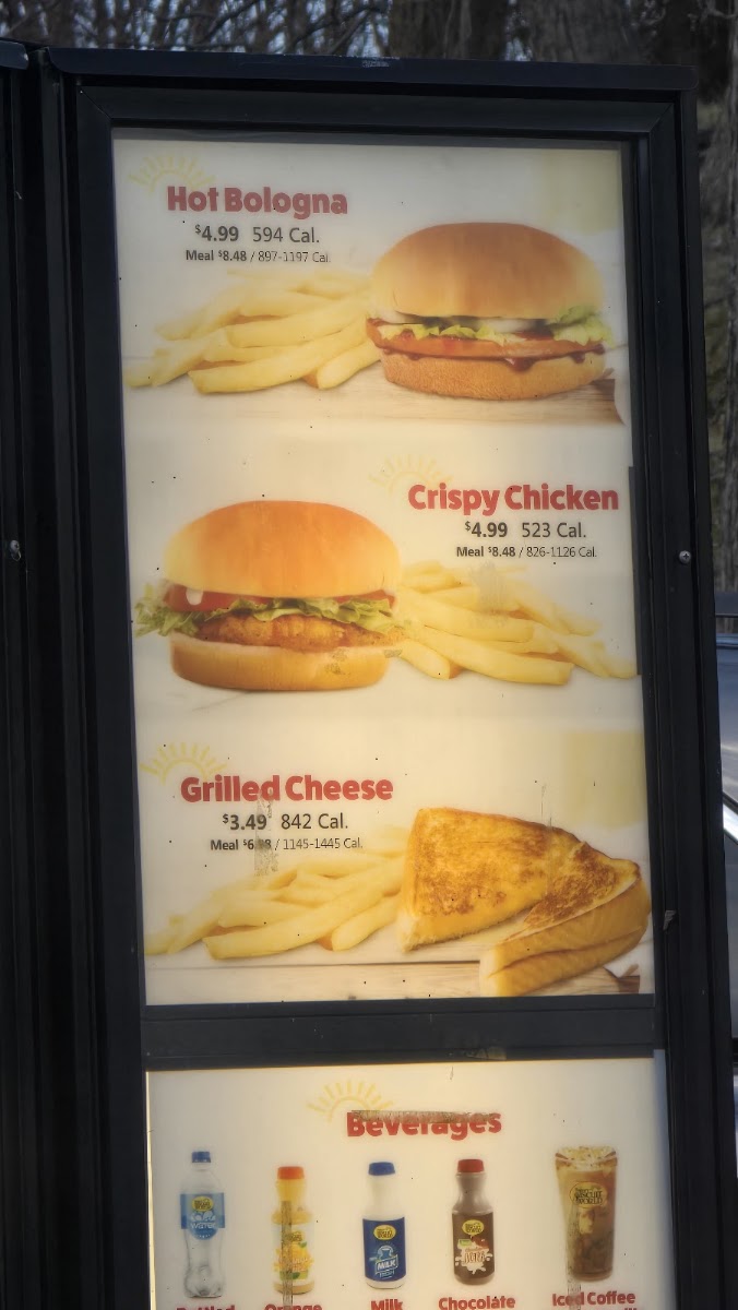 Tudor's Biscuit World menu board