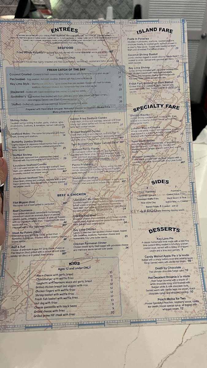 Hobo's Cafe menu board
