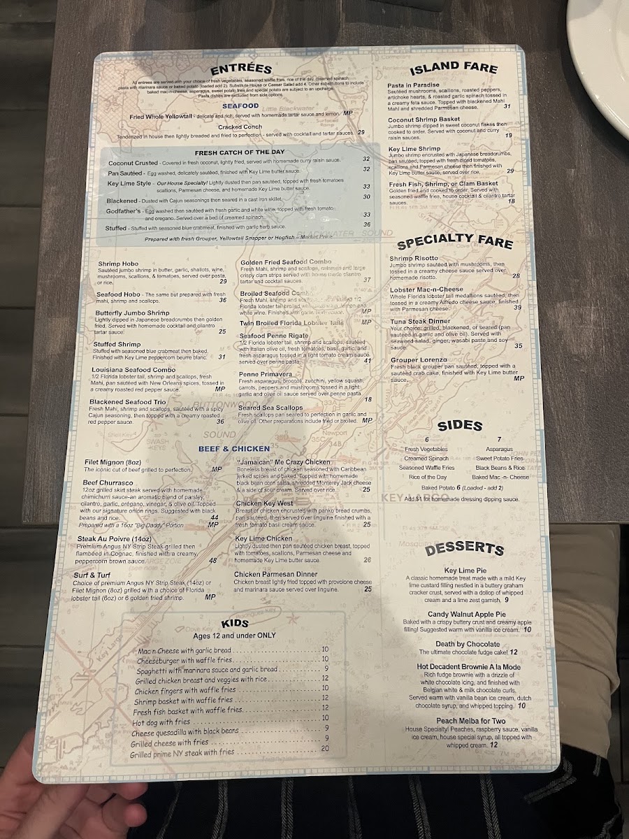 Hobo's Cafe menu board