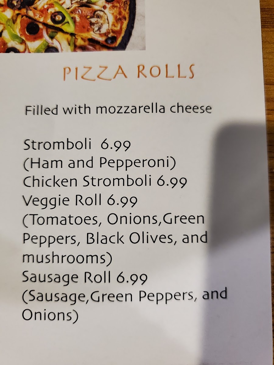 Taco Pizza menu board