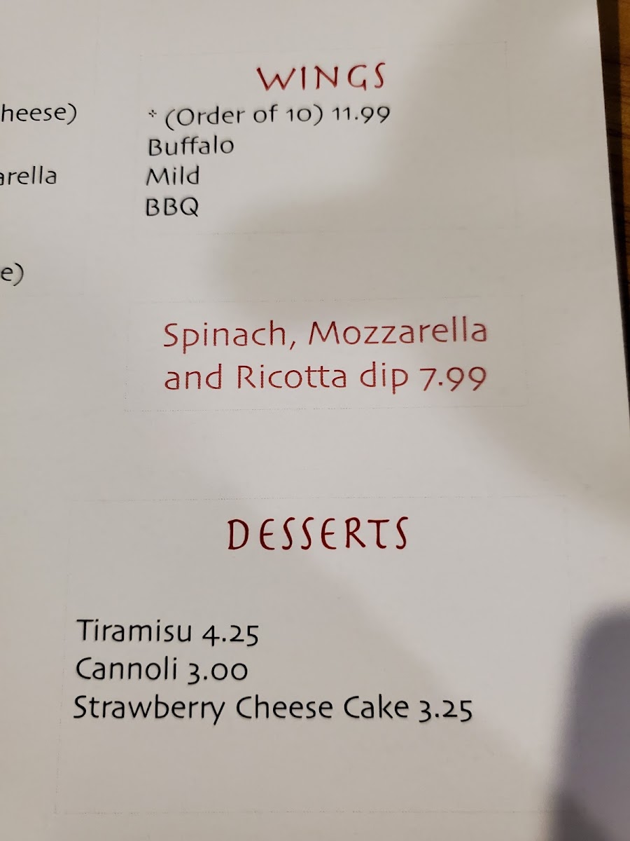 Taco Pizza menu board